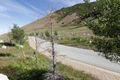 Al Hartmann  |  The Salt Lake TribuneThe Salt Lake County Planning Commission took a driving tour of the proposed site of Tavaci Development at the mouth of Big Cottonwood Canyon Friday June 7.  Although much of the infrastructure has been in place for years most of the housing lots have reamained unsold.  Developer Terry Diehl is asking the county to rezone 47 acres for a high-density project after disconnecting from Cottonwood Heights, which did not go along with his request.